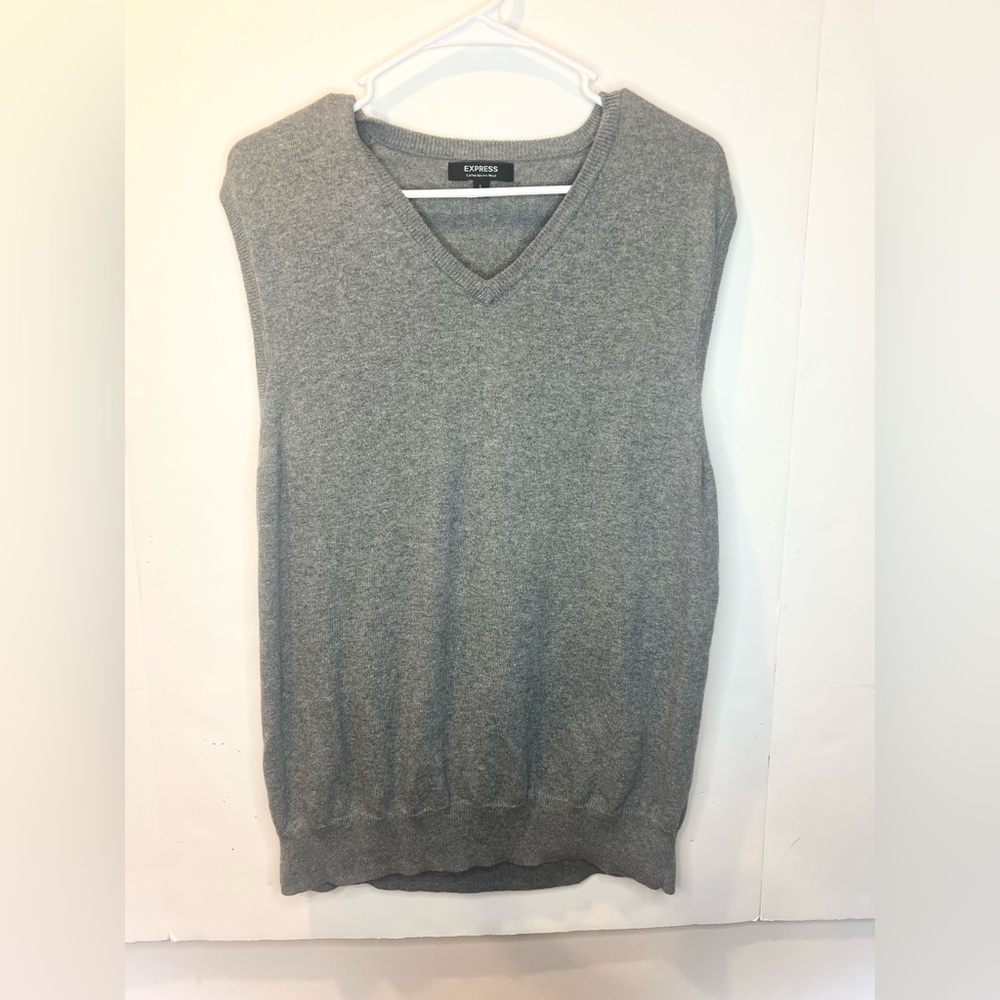 Express Gray Sweater Vest
